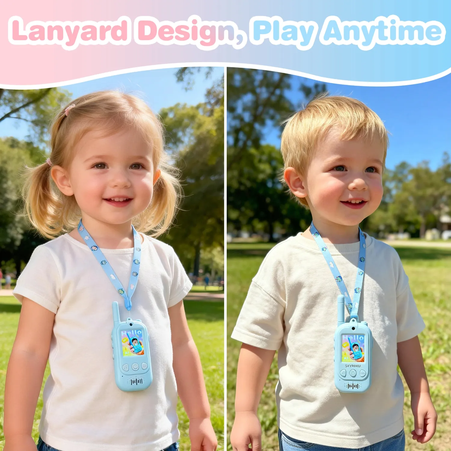 SKYROKU Video Walkie Talkies for Kids walkie talkie