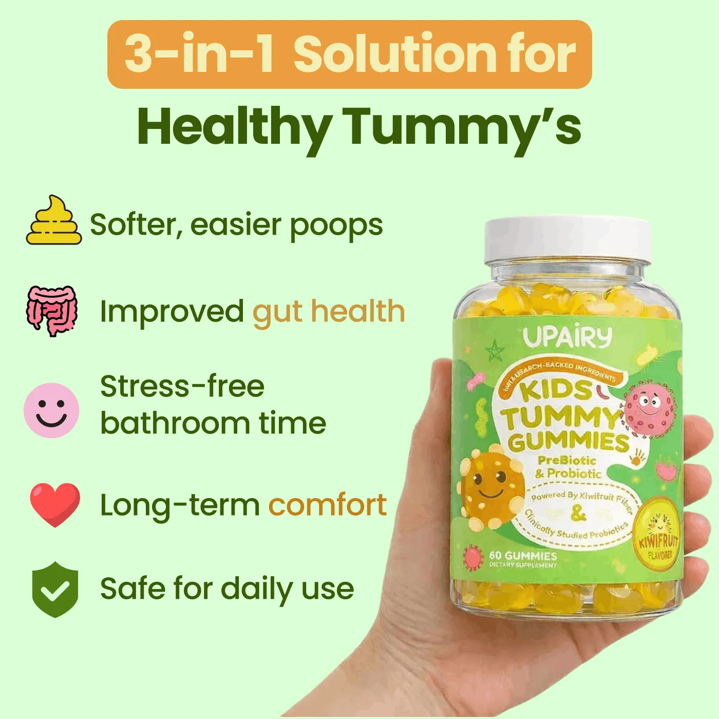 Upairy Kids Tummy Gummies vingummi mavebalance