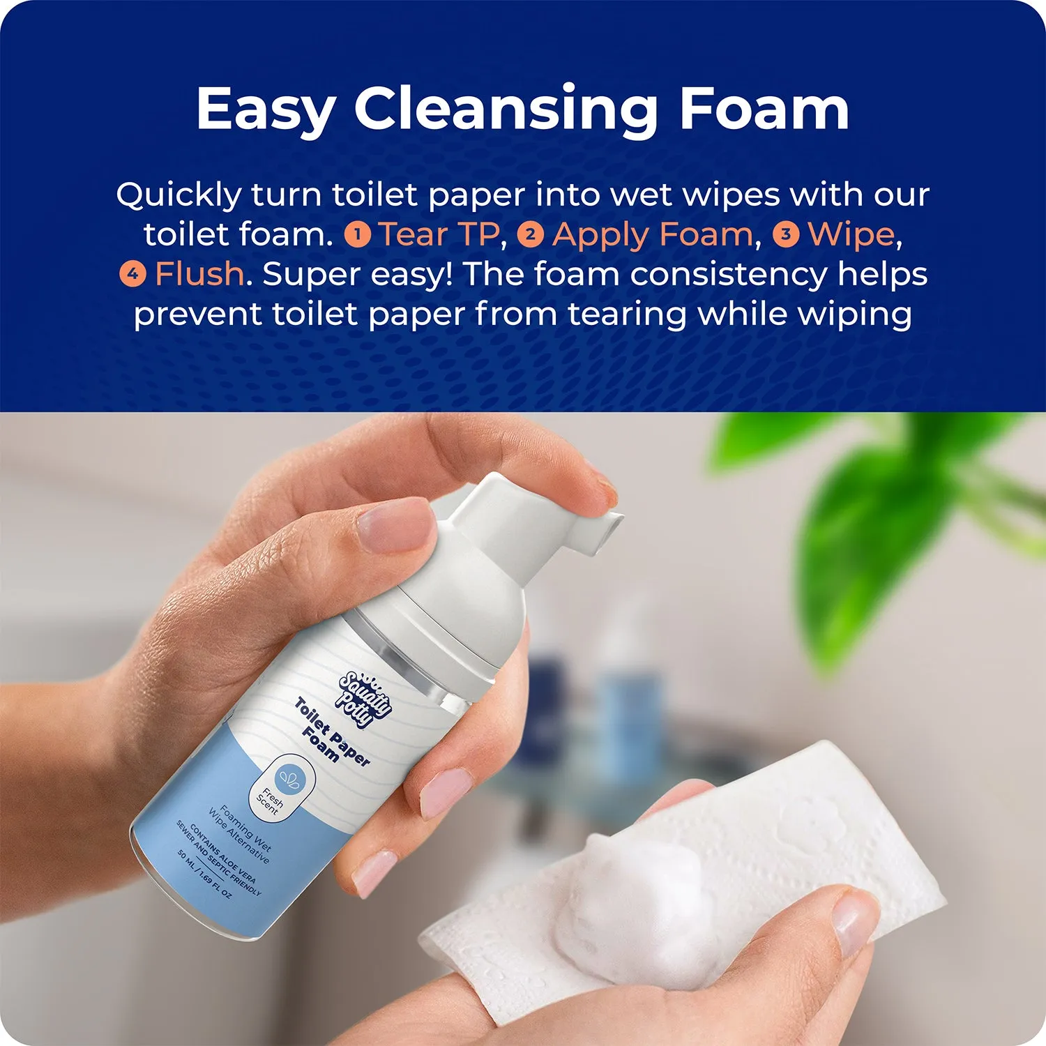 Squatty Potty toiletpapirskum 2-pak med aloe vera