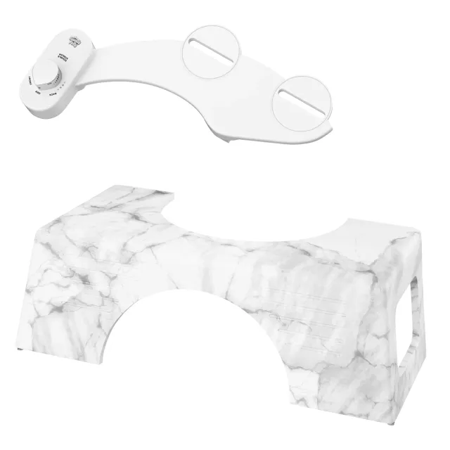 Squatty Potty Luxe Lift Bundle toiletskammel sæt
