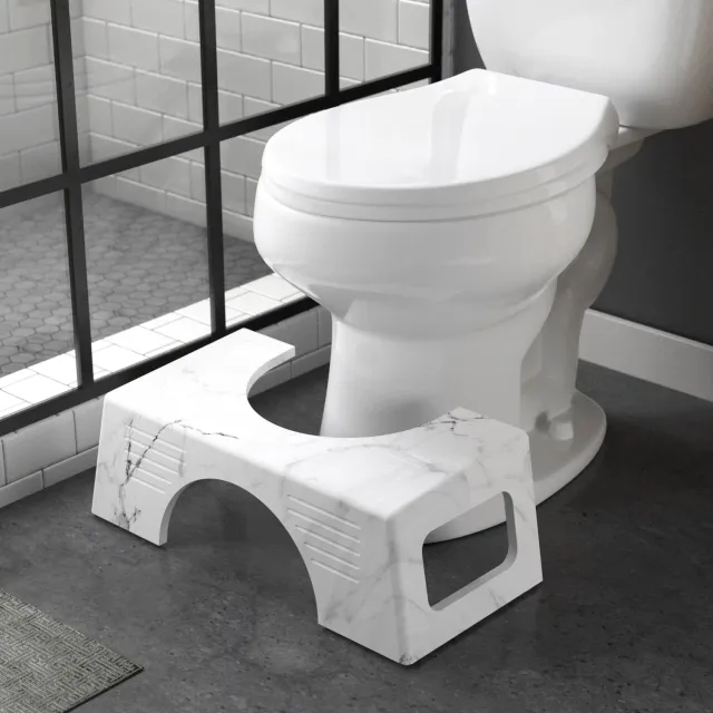 Squatty Potty Carrara Marble toiletskammel polyresin