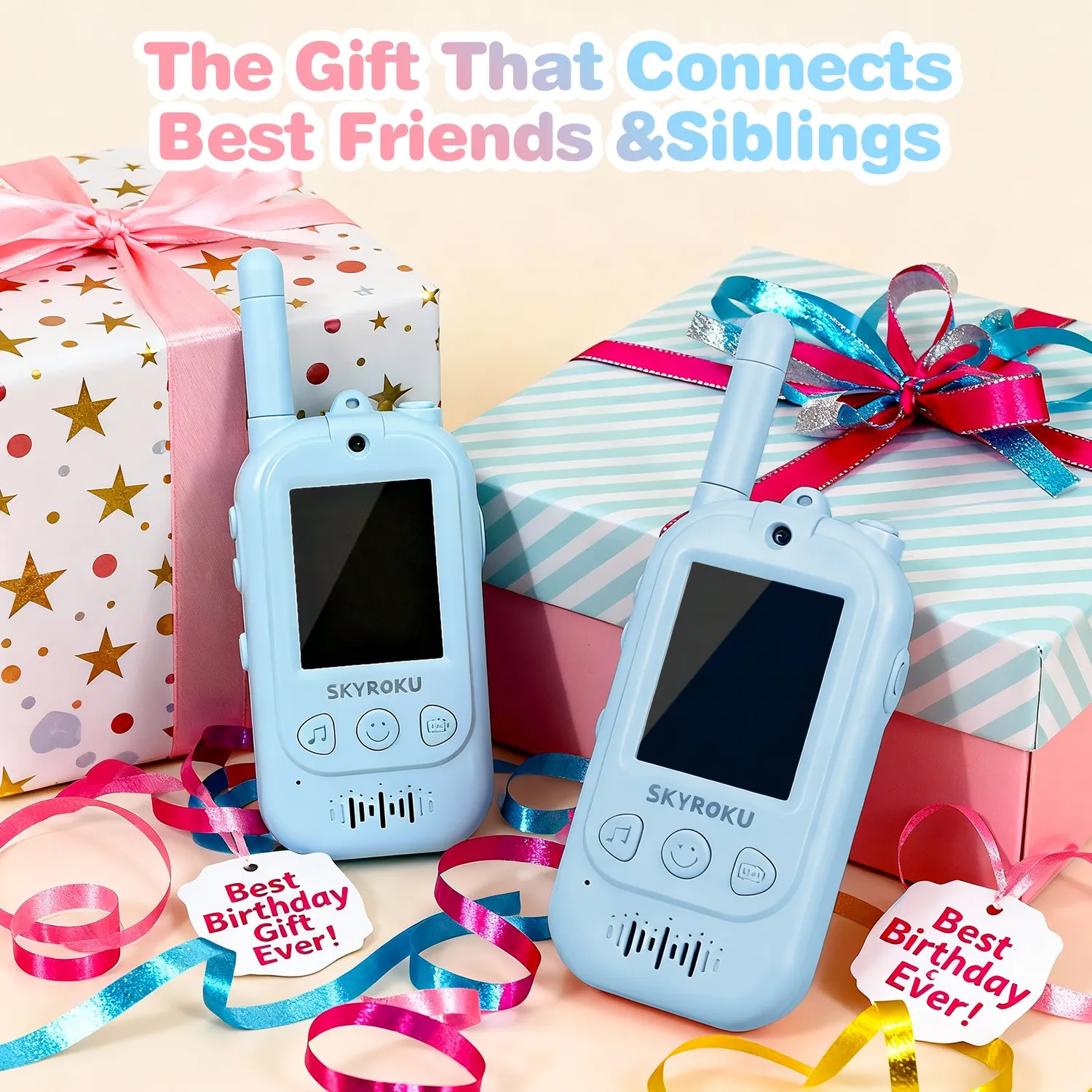 SKYROKU Video Walkie Talkies for Kids walkie talkie