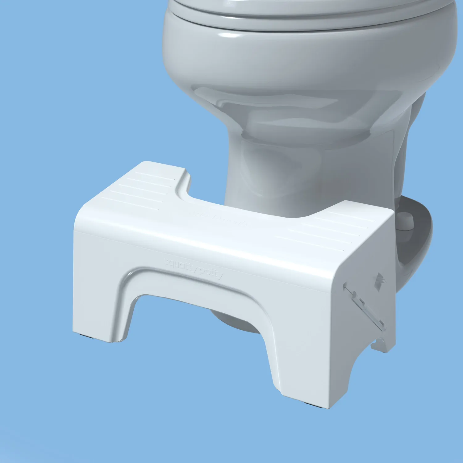 Squatty Potty Fold-N-Stow® toiletskammel sammenklappelig