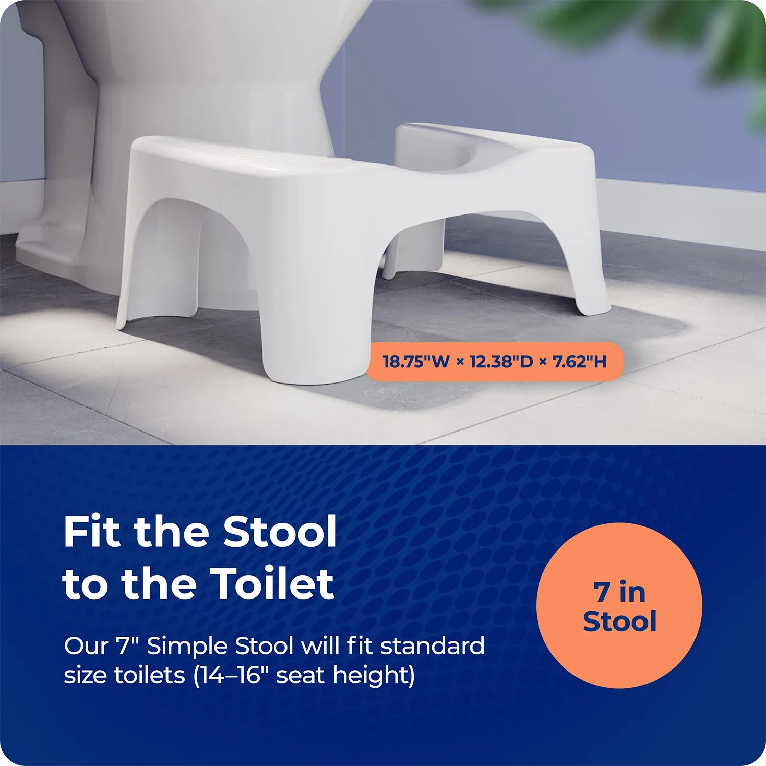 Squatty Potty Simple Toilet Stool 2 Pack toiletskammel