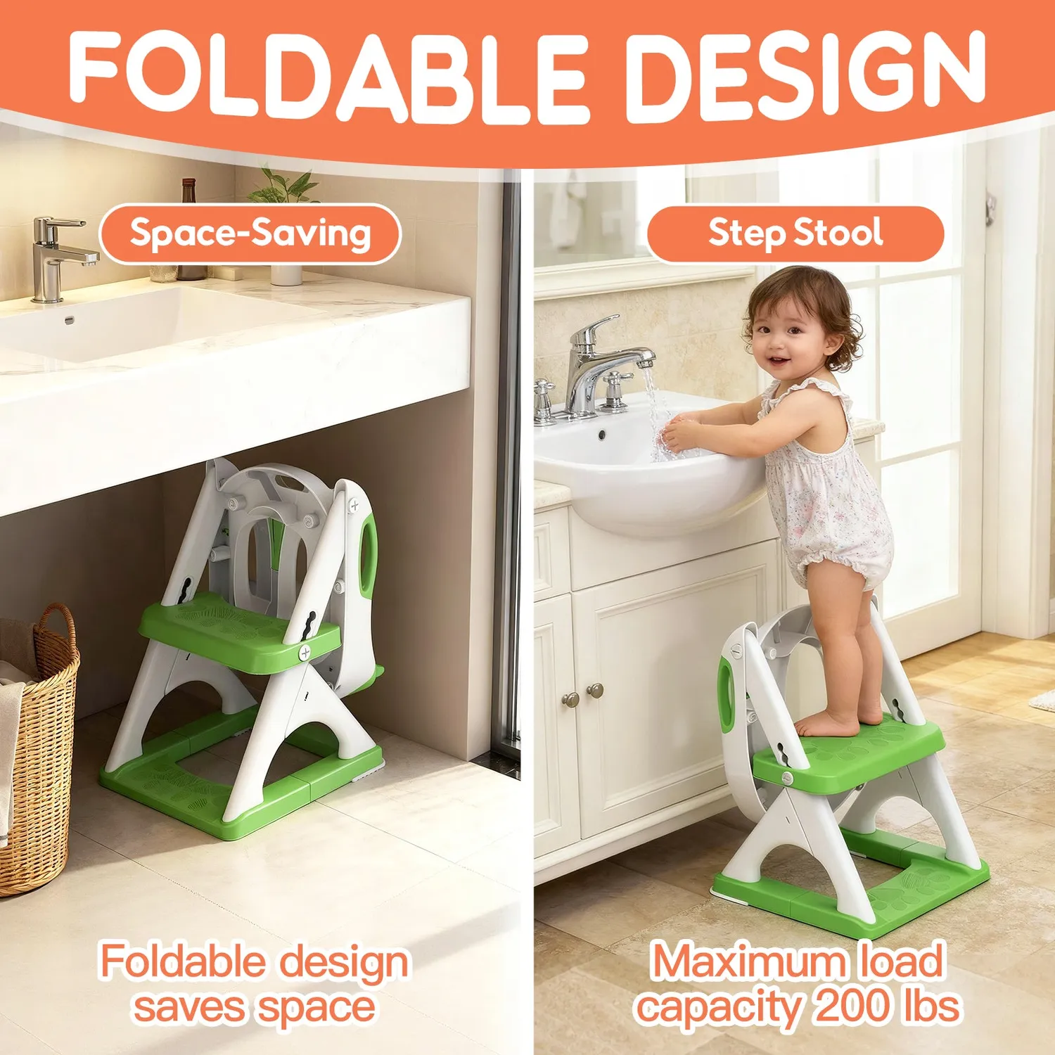 SKYROKU 8899-Green Classic Potty Training Seat 2 in 1 potte grøn