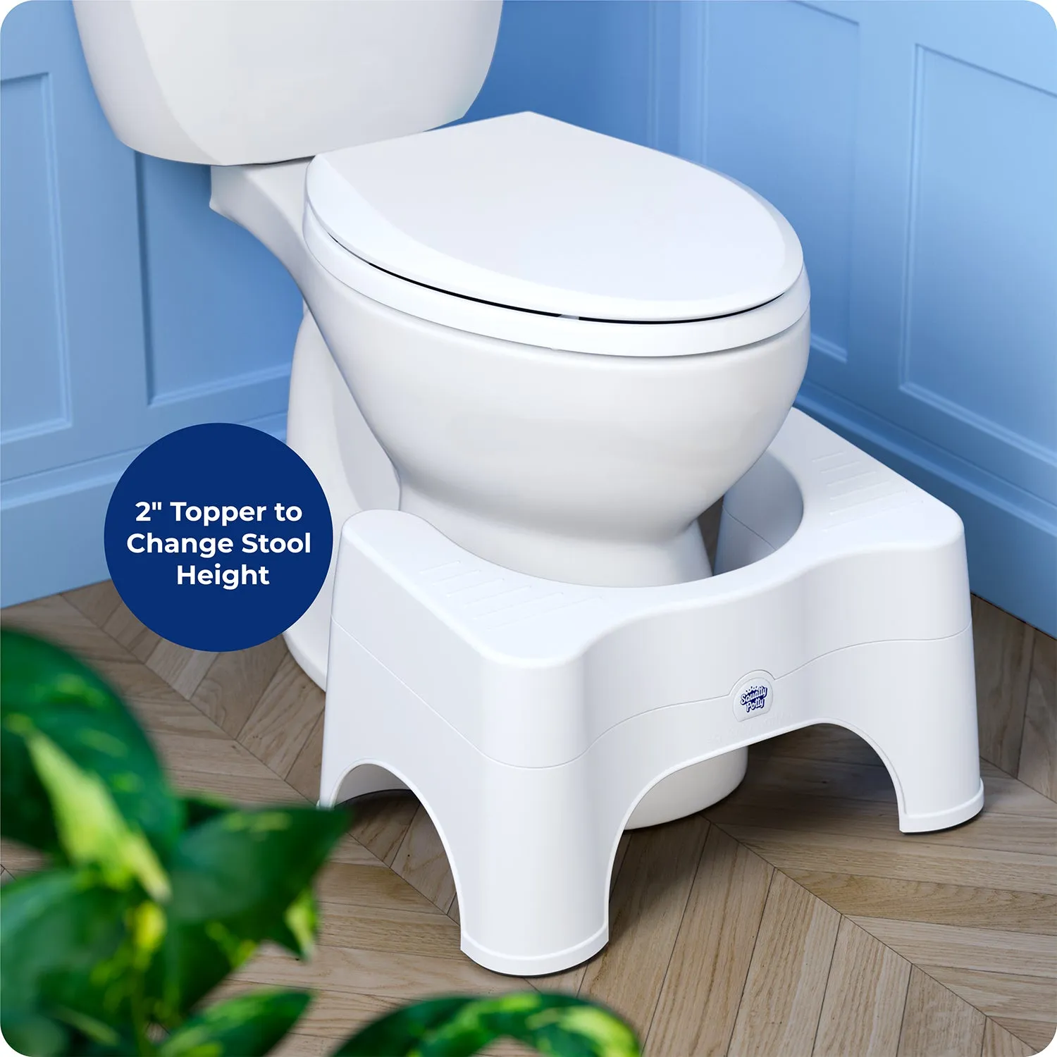 Squatty Potty Adjustable 2.0 toiletskammel 7 og 9 tommer