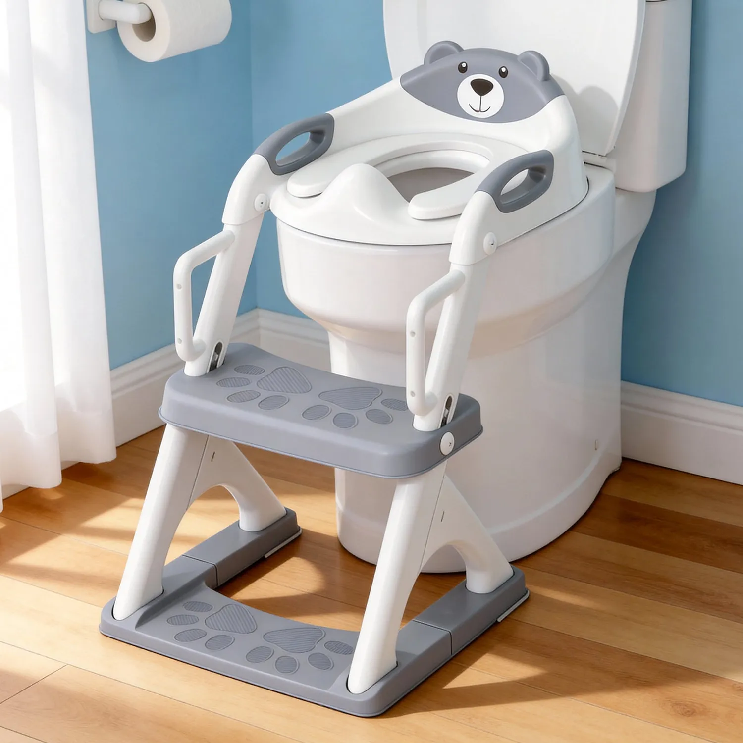 SKYROKU 8899Pro toilettræningssæde med skammel