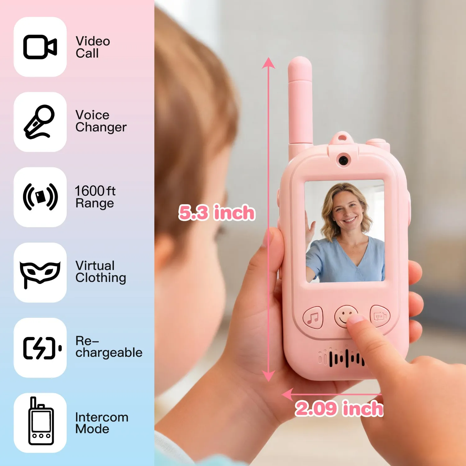 SKYROKU Video Walkie Talkies for Kids walkie talkie