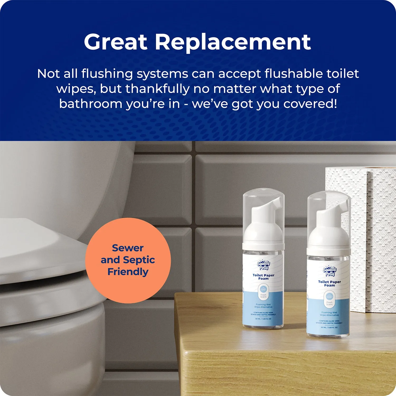 Squatty Potty toiletpapirskum 2-pak med aloe vera