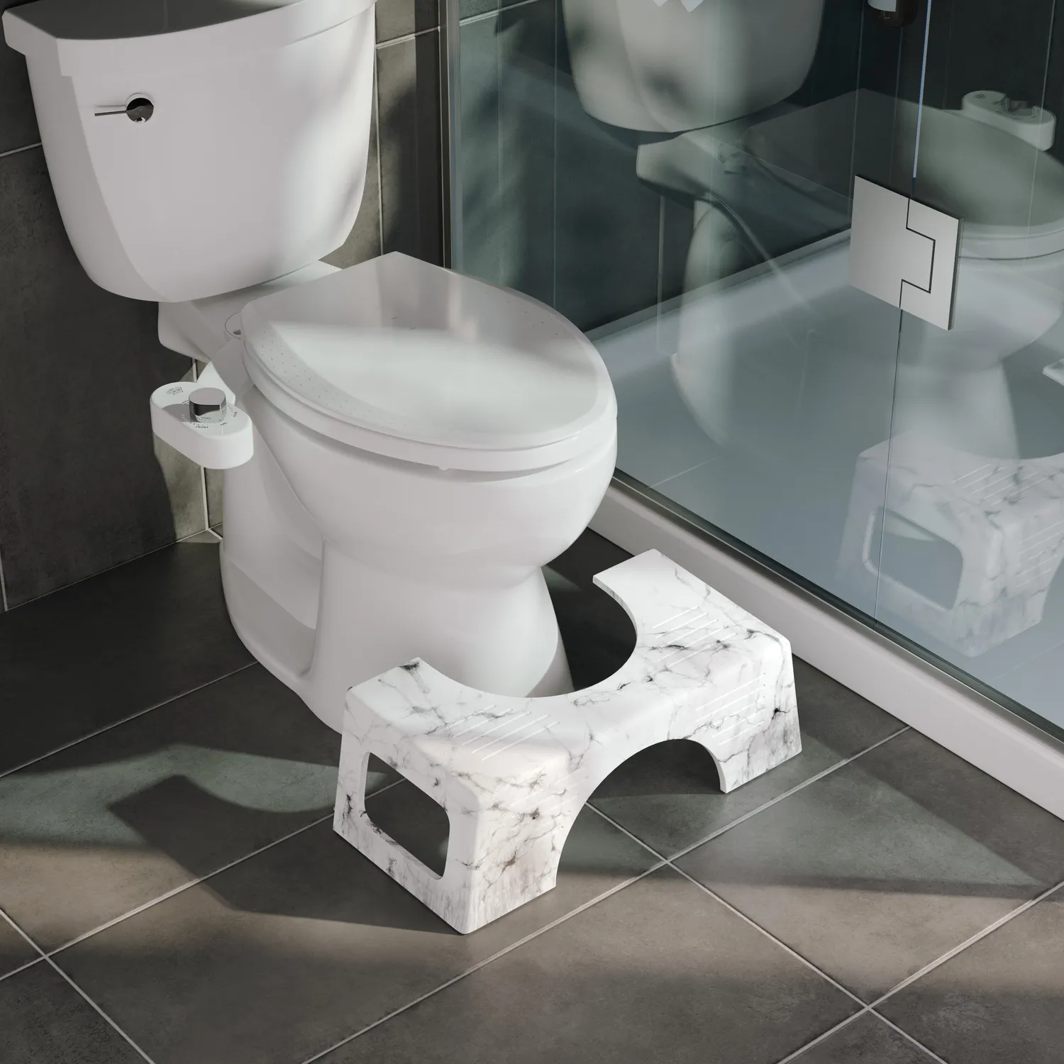 Squatty Potty Luxe Lift Bundle toiletskammel sæt